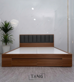 Giường ngủ ngắn kéo MDF TA017
