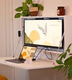 Bàn làm việc treo tường gấp gọn TA001