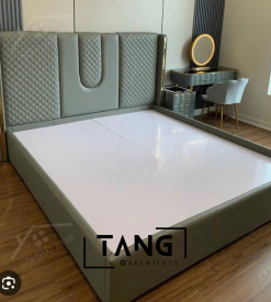 Giường MDF bọc nệm TA040