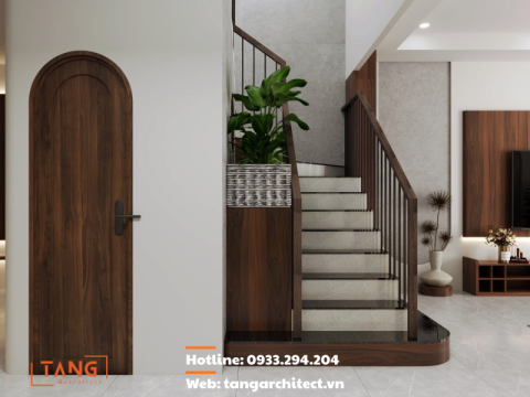 Thiết kế nội thất mộc mạc tone tối trung niên hiện đại sang trọng - Tạng Architect