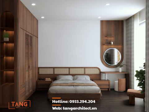 Thiết kế nội thất mộc mạc tone tối trung niên hiện đại sang trọng - Tạng Architect